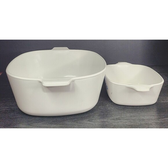 Corning Ware Blue Cornflower 2.5 Quart & 22oz Casserole Dish, no lids - Picture 2 of 11